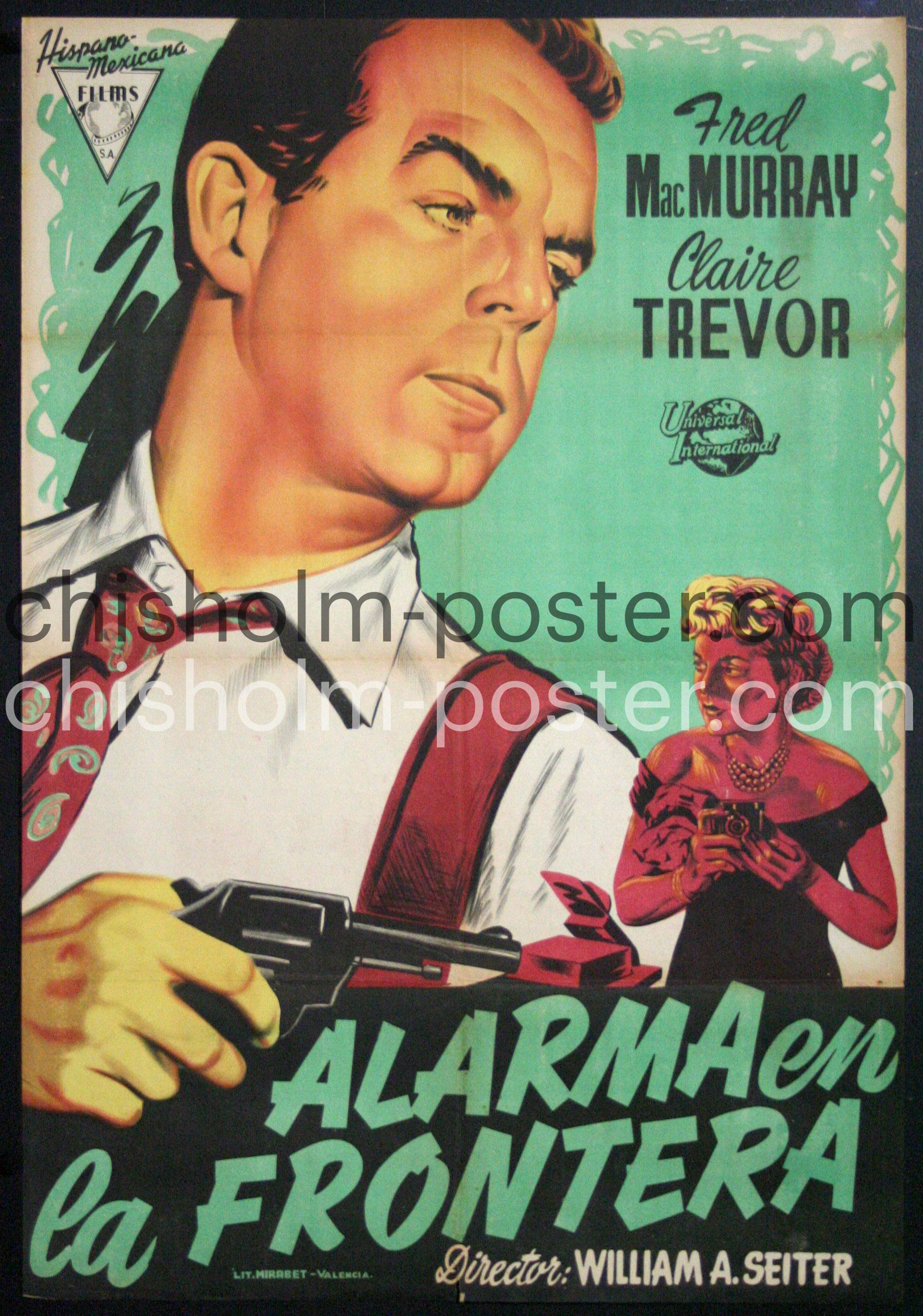 Alarma en la Frontera | Original Vintage Poster | Chisholm Larsson Gallery, image size:1855x2645