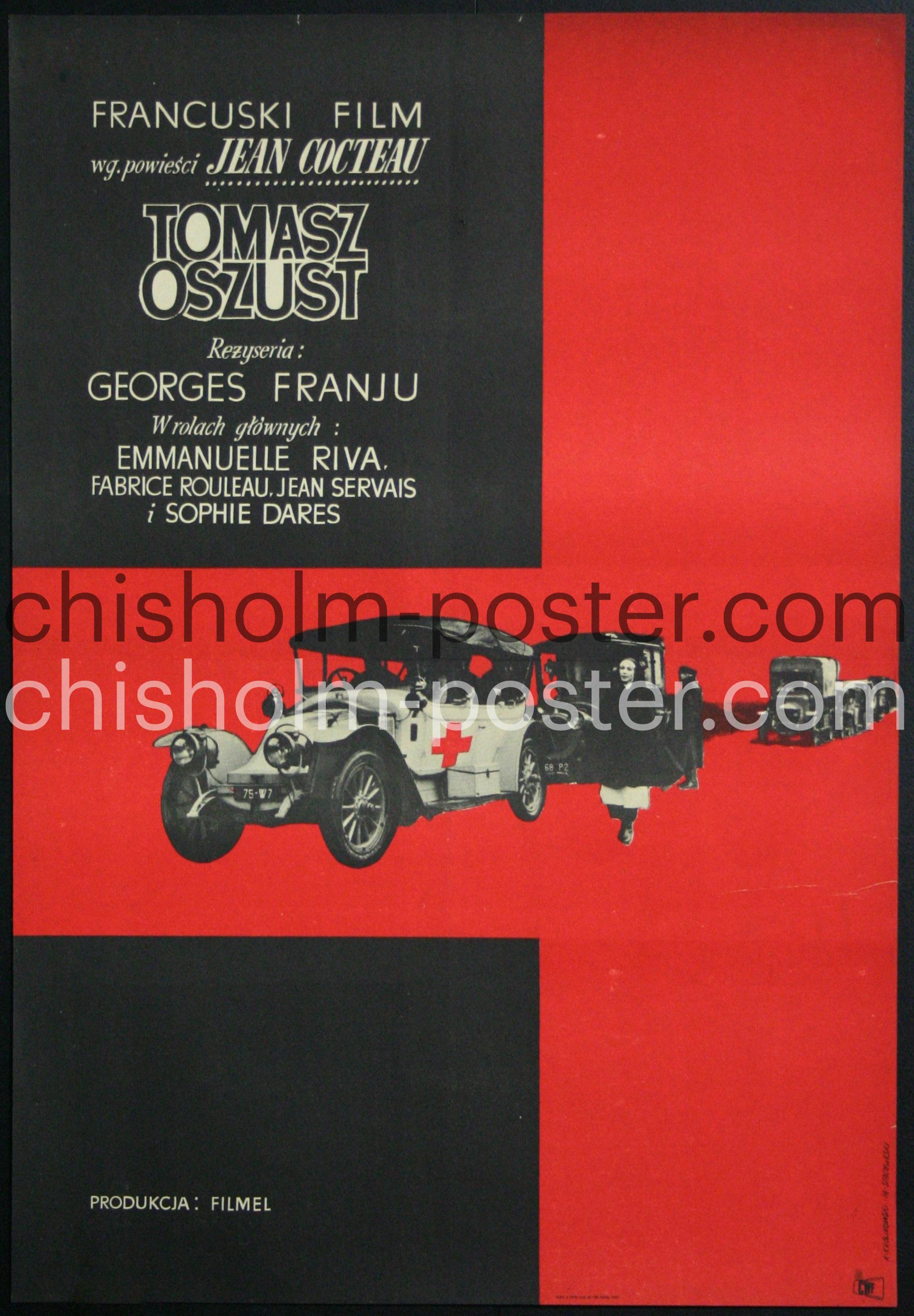 Original Vintage Poster: Tomasz Oszust (Thomas l'imposteur), image size:1843x2654