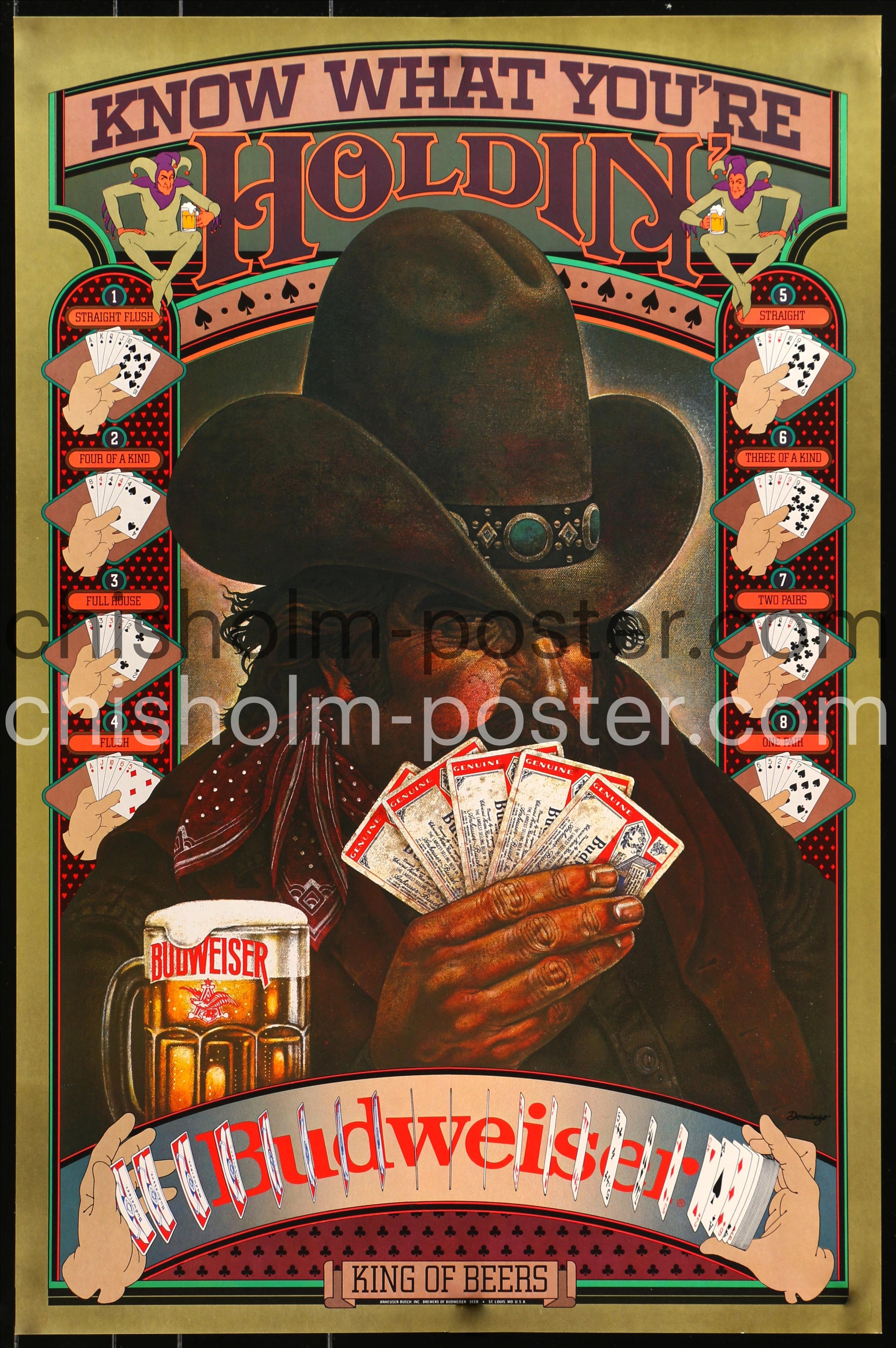 Budweiser - Know What You're Holdin' | Original Vintage Poster