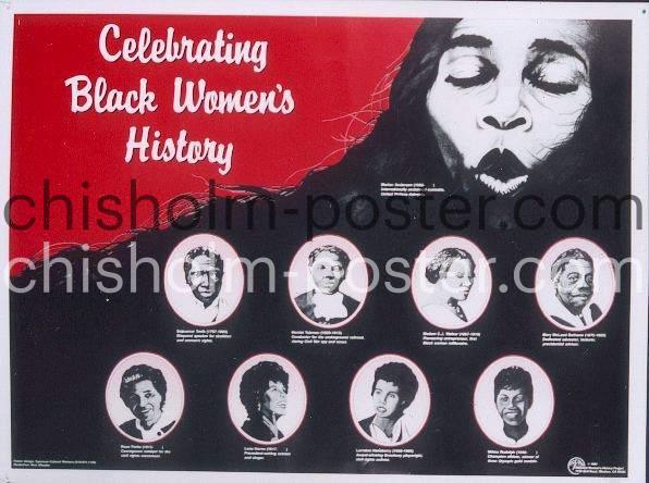 Celebrating Black Women's History | Original Vintage Poster | Chisholm ...