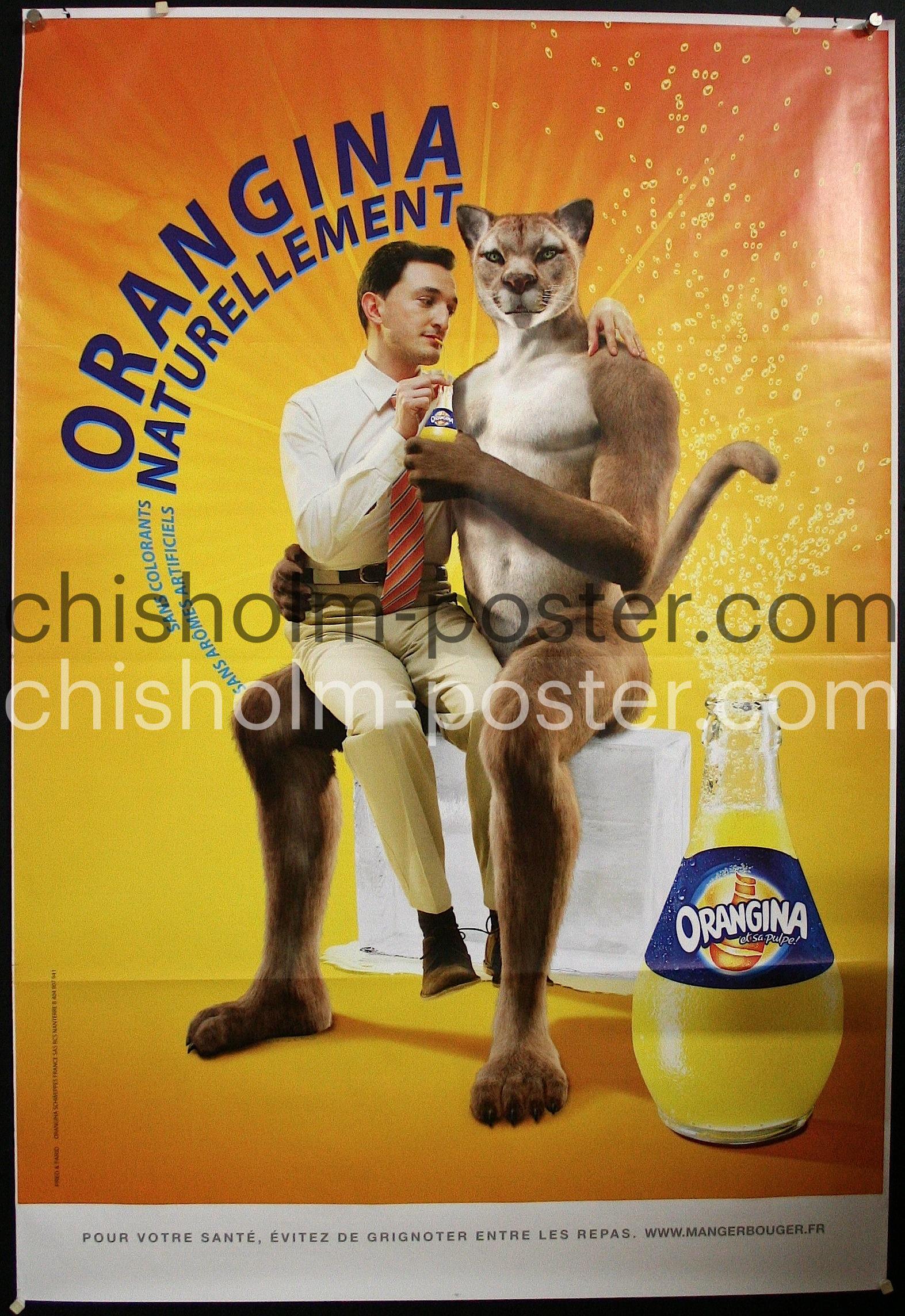 Orangina Naturellement | Original Vintage Poster | Chisholm Orangina Naturellement | Original Vintage Poster | Chisholm