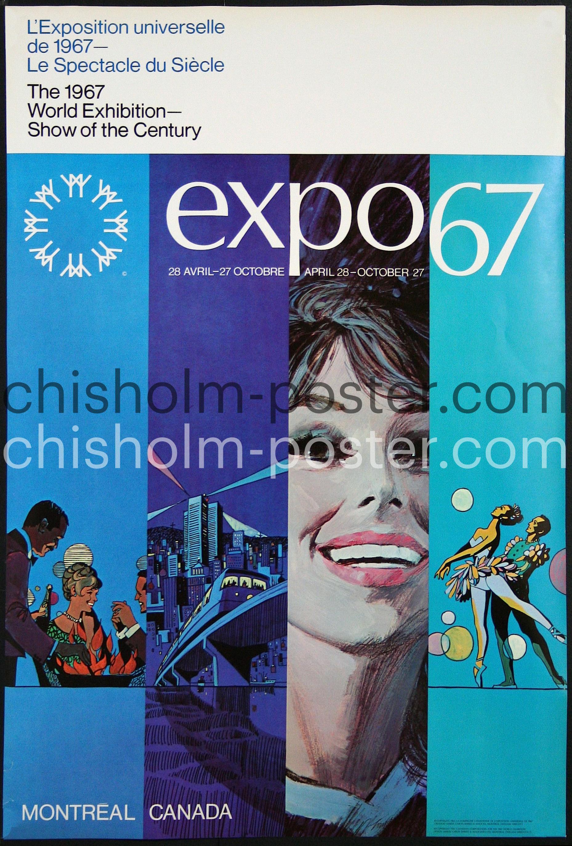 The 1967 World Exhibition- Show of the Century- Expo 67 (blue