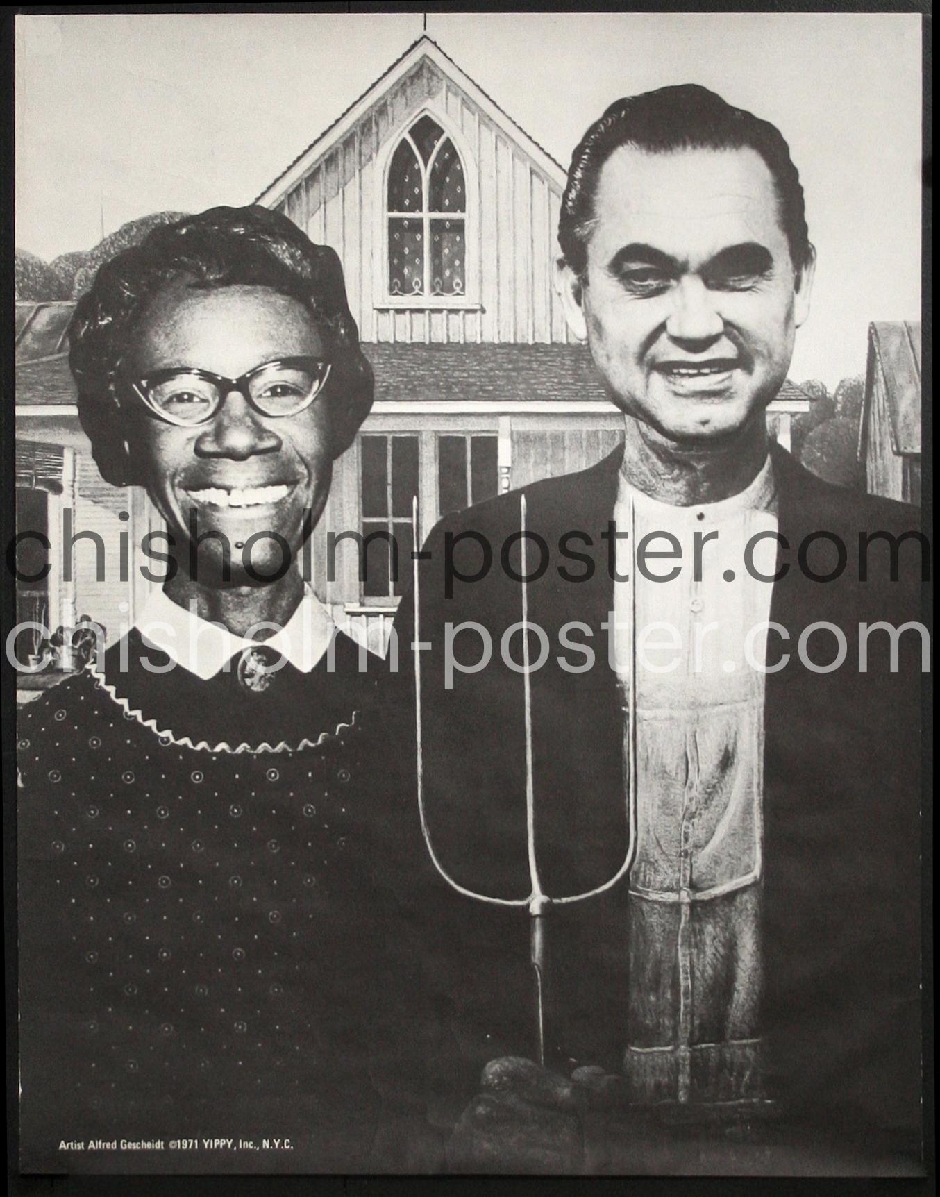 American Gothic- Shirley Chisholm and George Wallace | Original
