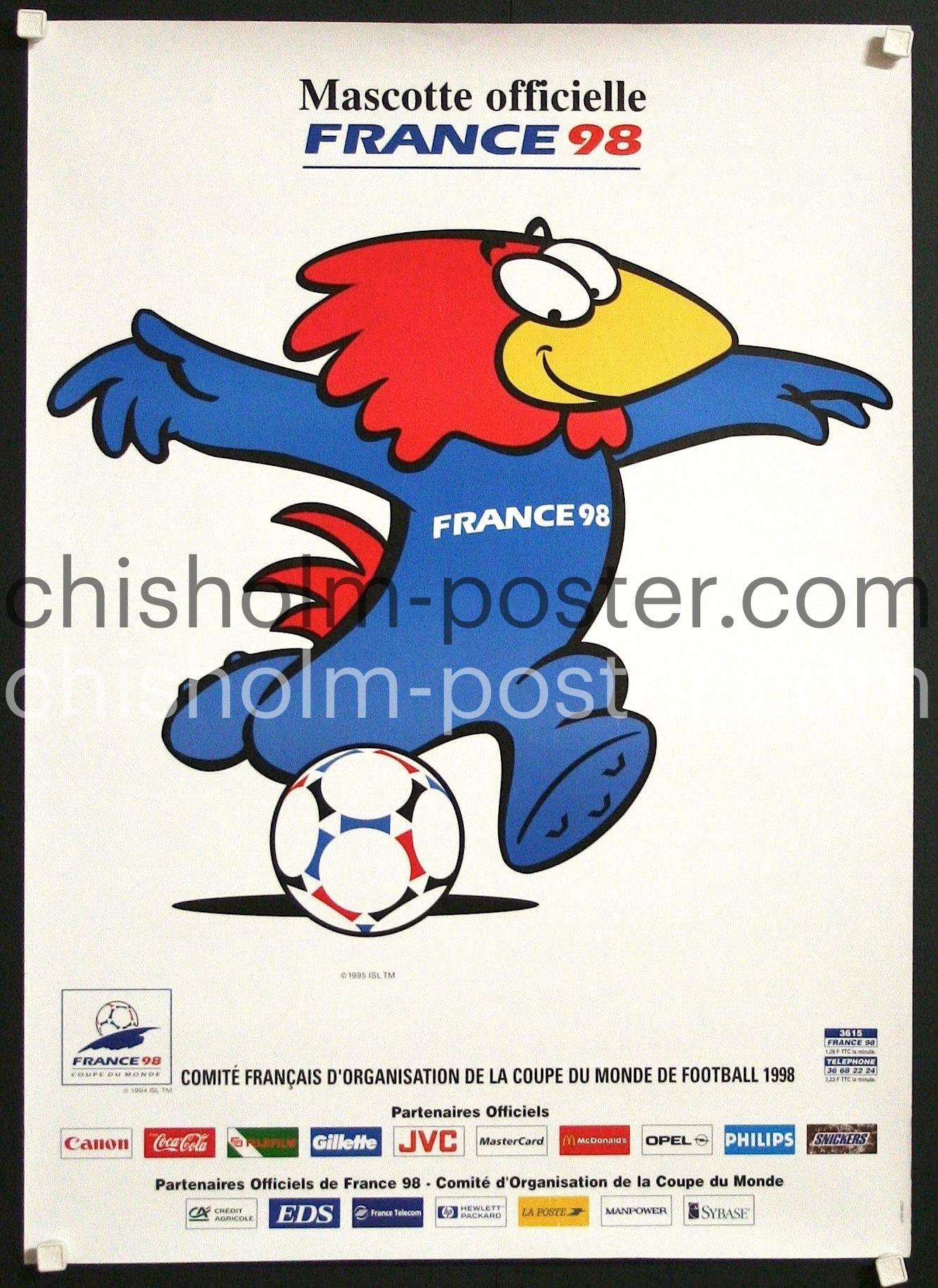 Mascotte Officielle - France 98 (Footix) Coupe de France 98
