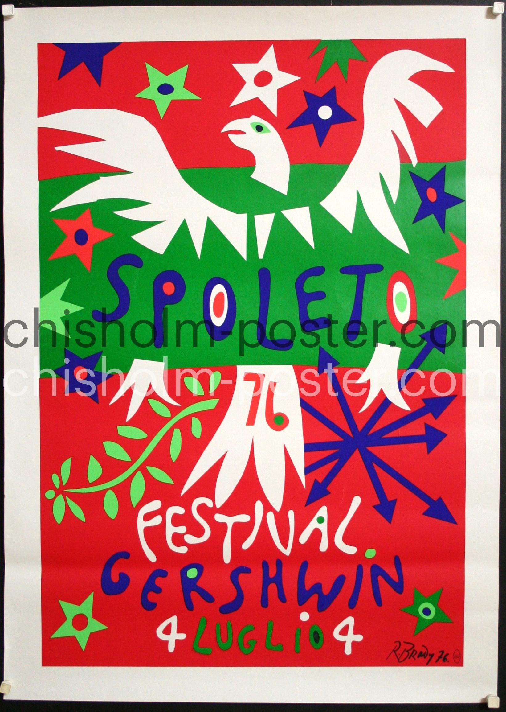 Spoleto Festival, Gershwin, 1976 | Original Vintage Poster