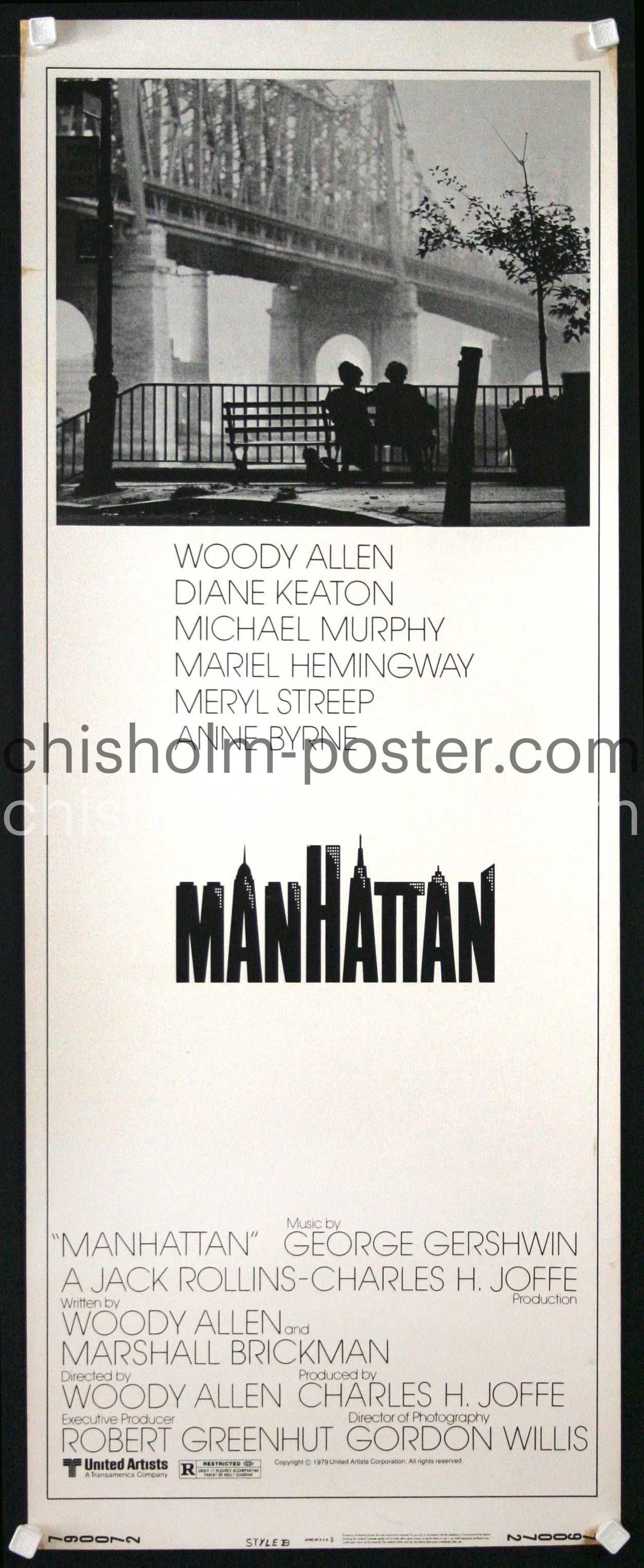 Manhattan - Movie insert | Original Vintage Poster | Chisholm Larsson