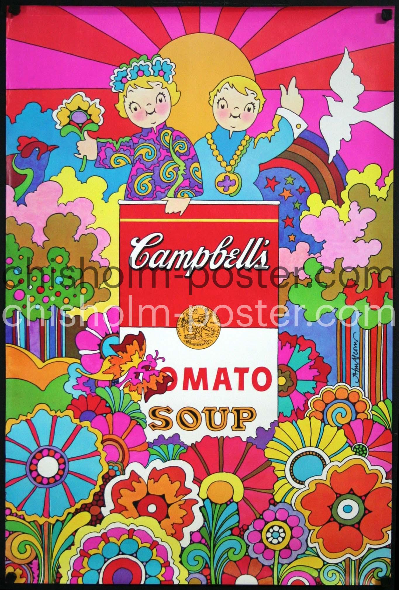 Campbell's Soup Psychedelic Poster | Original Vintage Poster