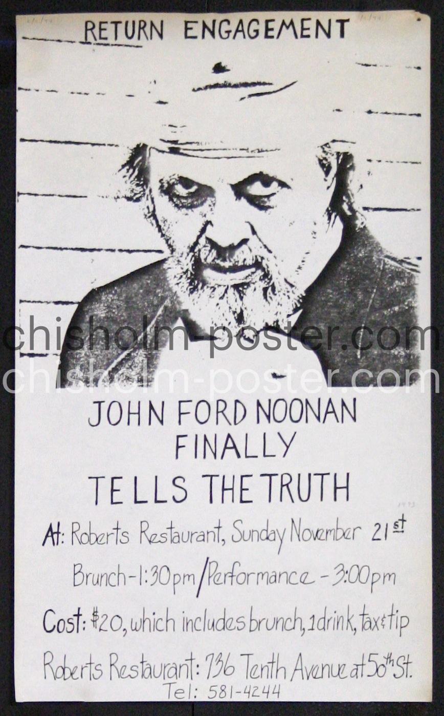 Return Engagement John Ford Noonan Finally Tells The Truth Robert