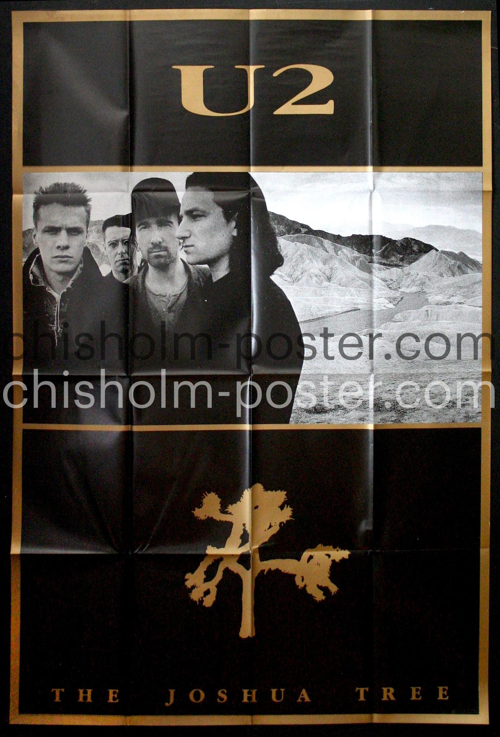 U2 The Joshua Tree Large Size Original Vintage Poster Chisholm