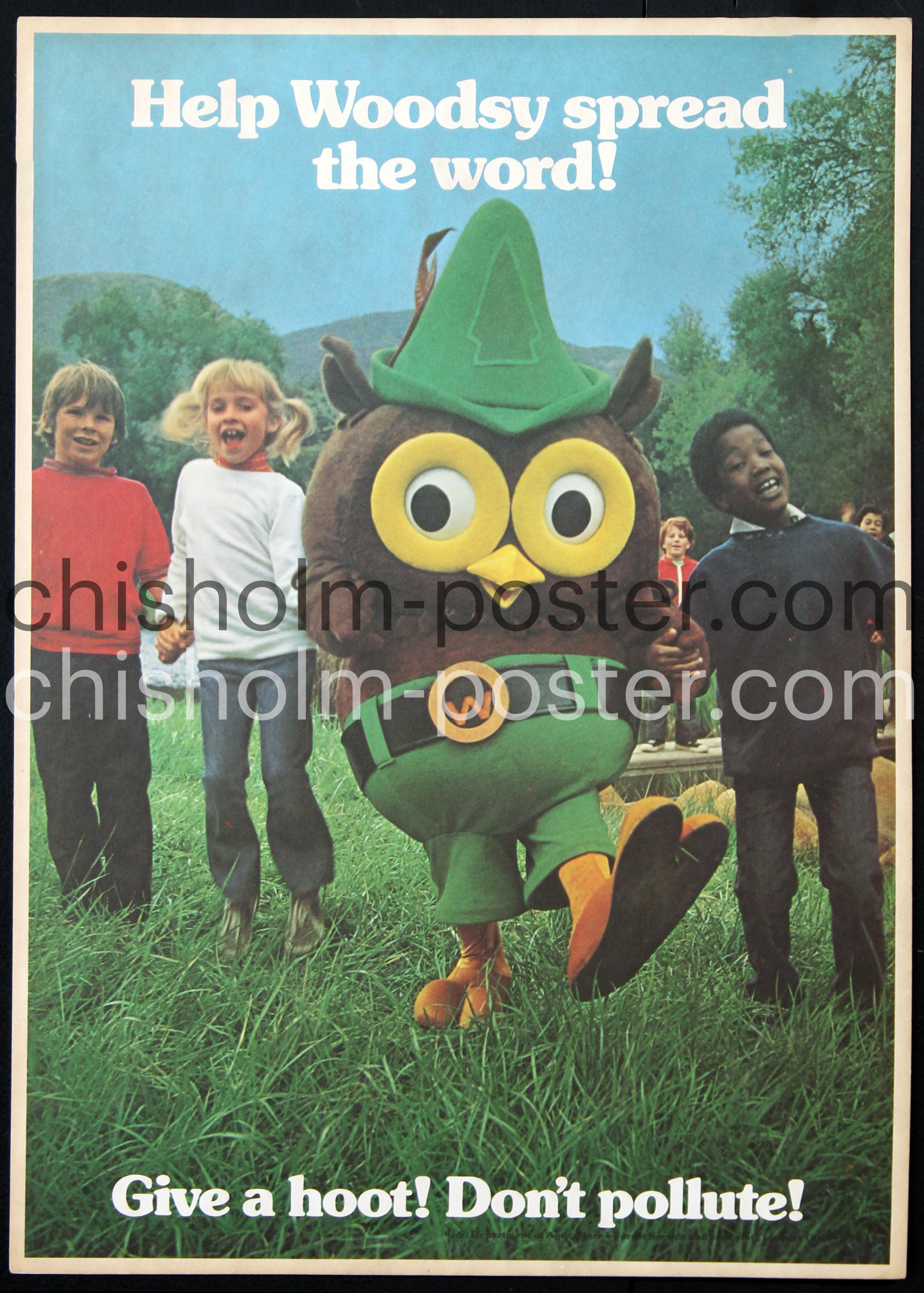 Help Woodsy Spread the Word! Give a Hoot! Don't Pollute! Original
