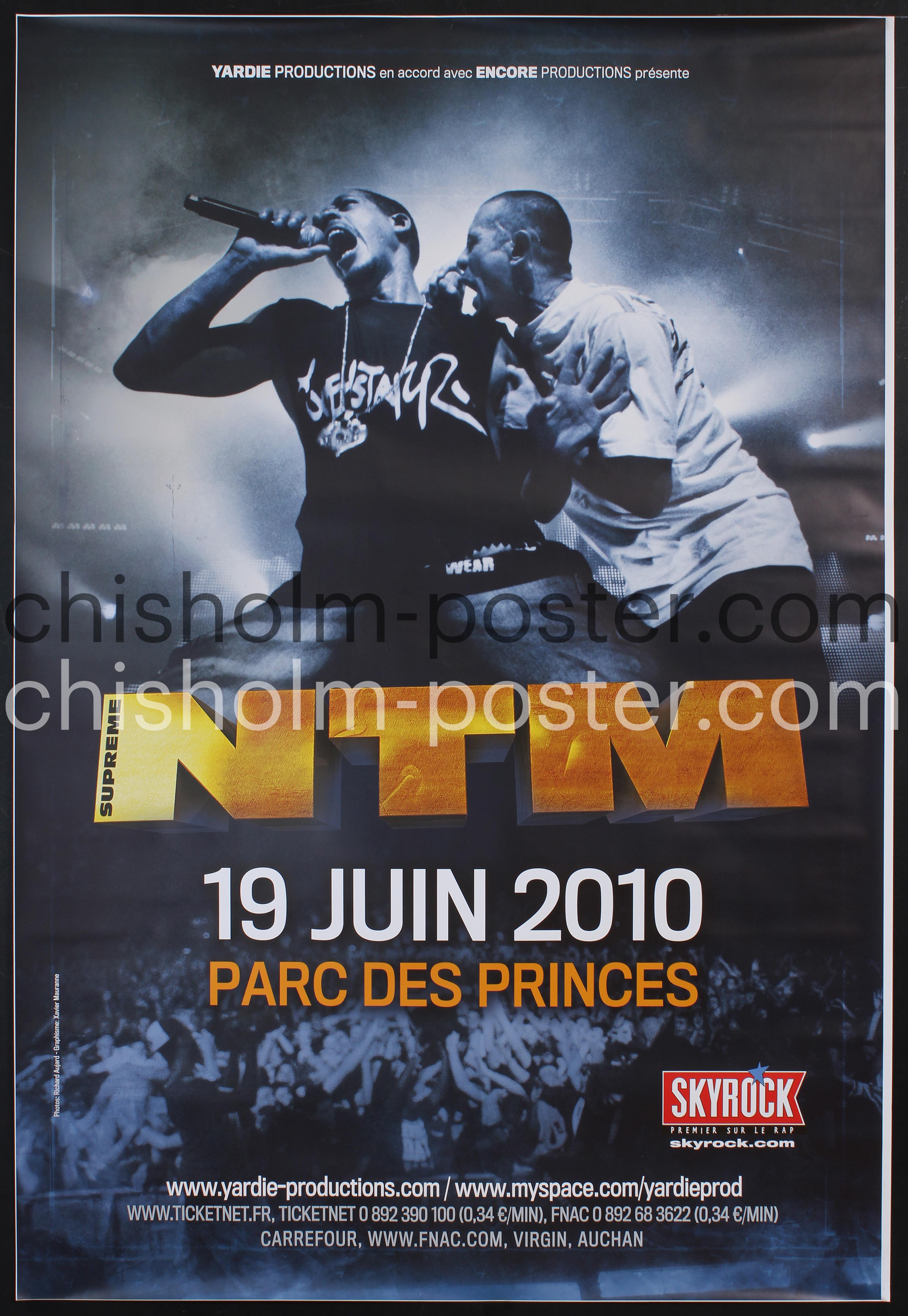 Supreme NTM - Parc des Princes 2010 | Original Vintage Poster