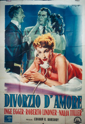 a poster of a woman on the phone