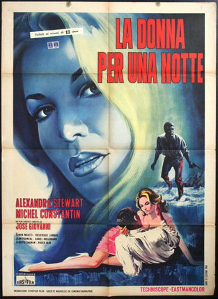 a movie poster with a woman and a man