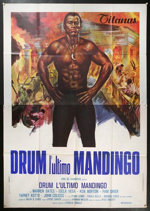a poster of a man with his hands on his hips