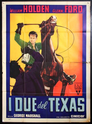 a poster of a man and a horse