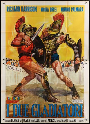 a movie poster of two men fighting