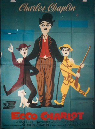 a poster of a man and two boys