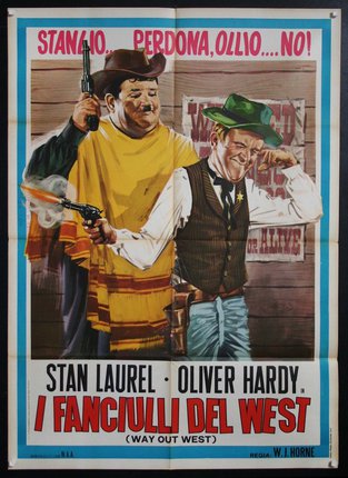 a movie poster of two men holding guns