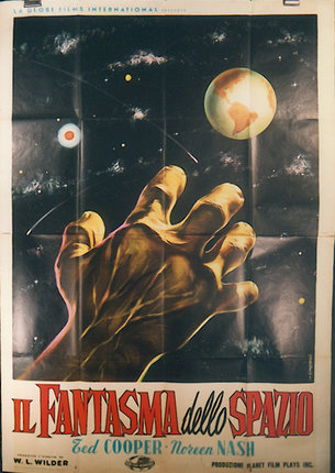 a poster of a hand reaching out to the earth