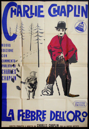 a poster of a man and a dog