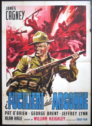 a movie poster of a soldier holding a rifle
