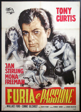 a movie poster with a man in a boxing ring