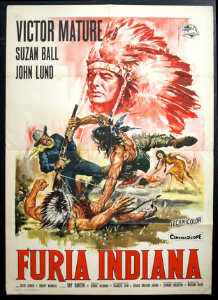 a movie poster of a man with a feathered headdress