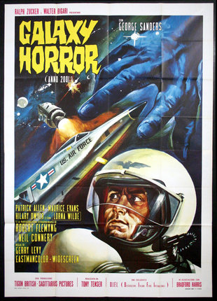 a movie poster of a man in a helmet