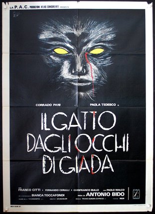 a movie poster with a face and text