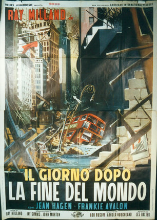 a poster of a destroyed city