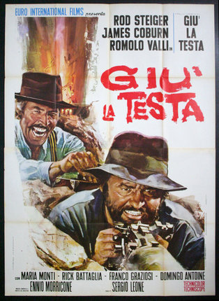 a movie poster with two men holding a camera
