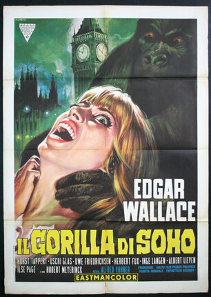 a movie poster of a woman screaming