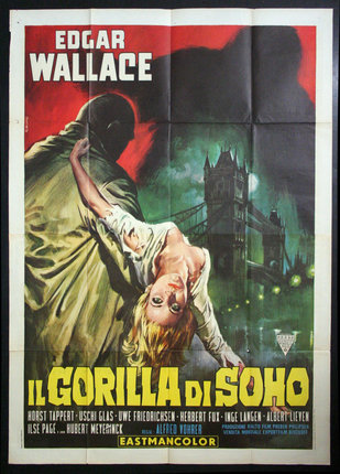 a movie poster of a woman falling from a man