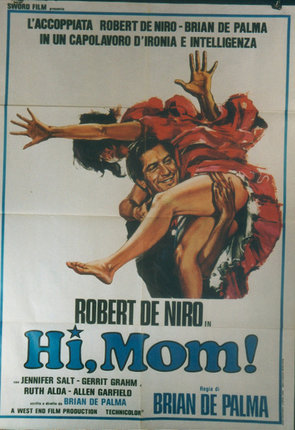 a movie poster of a man carrying a woman