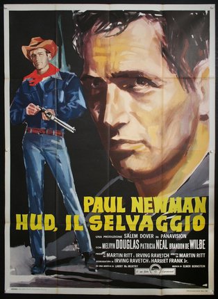 a movie poster of a man and a cowboy