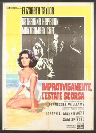 a movie poster with a woman sitting on the beach