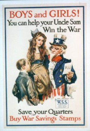 a poster with a woman holding a man