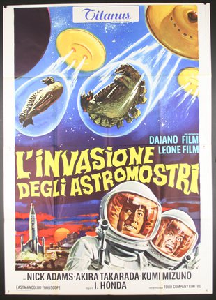 a movie poster with a man in space