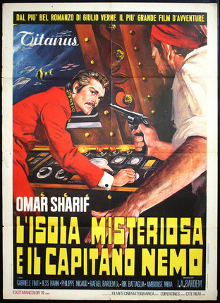 a movie poster of a man pointing a gun to another man