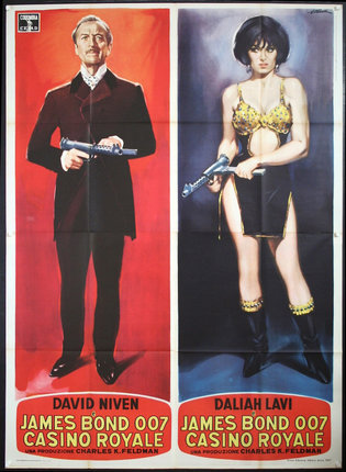 a poster of a man and a woman holding guns