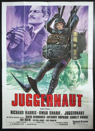 a movie poster of a man in a scuba gear