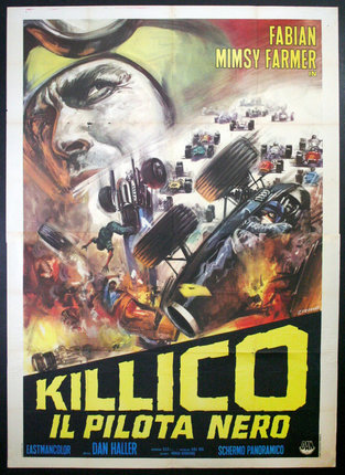 a movie poster of a race car