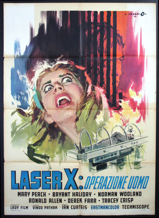 a poster of a woman screaming