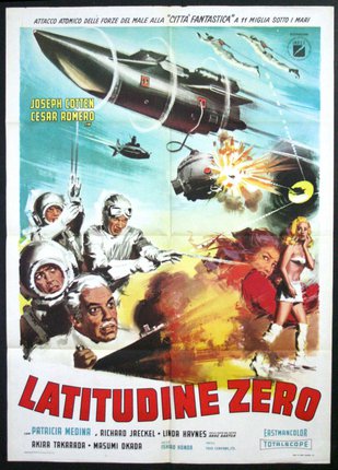 a movie poster with a rocket firing people