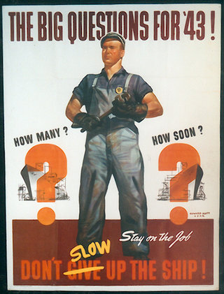 a poster of a worker