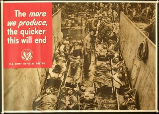 a poster of soldiers in a tunnel