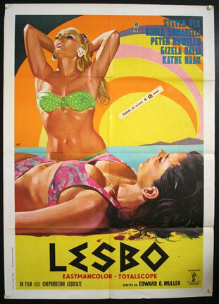 a movie poster of two women in garments