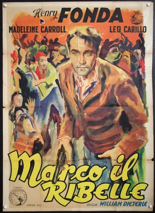 a movie poster with a man in a brown shirt