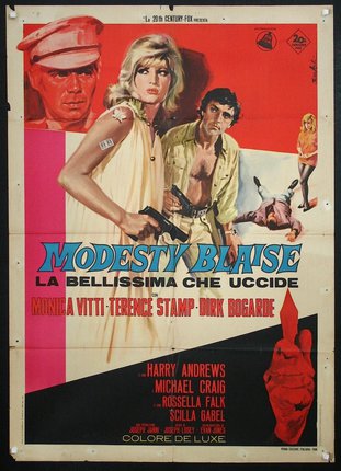a movie poster with a couple of men and a woman holding guns