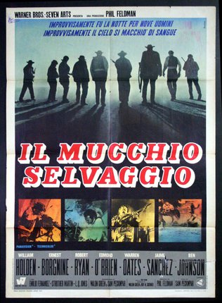 a movie poster with a group of people standing on the steps
